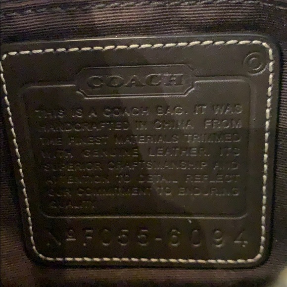Coach Brown Leather Signature Handbag - Picture 2 of 7